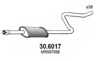 Centre Muffler (30.6017)
