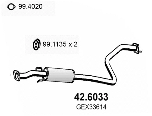 Centre Muffler (42.6033)