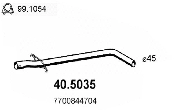 Exhaust Pipe (40.5035)