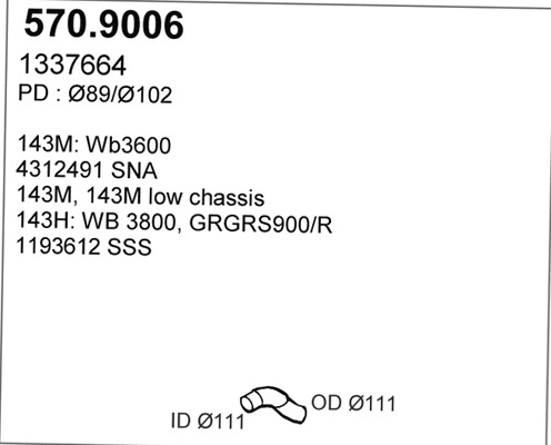 Exhaust Pipe (570.9006)