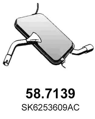 Rear Muffler (58.7139)