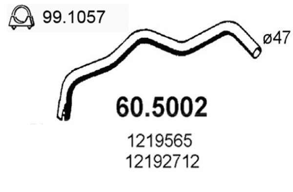 Exhaust Pipe (60.5002)