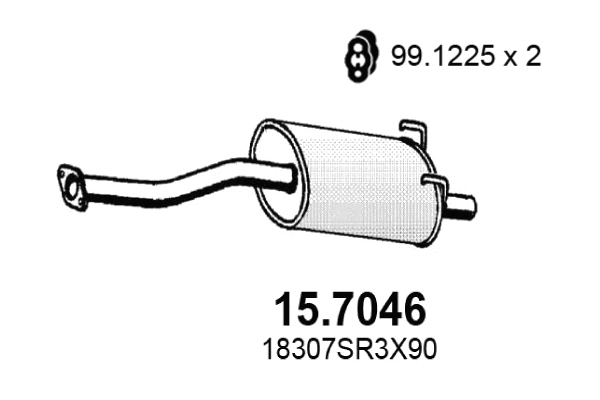 Rear Muffler (15.7046)
