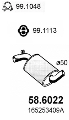 Centre Muffler (58.6022)