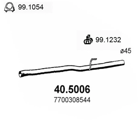 Exhaust Pipe (40.5006)