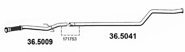 Exhaust Pipe (36.5009)