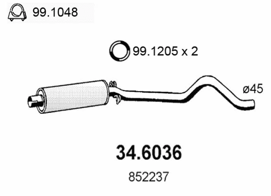 Centre Muffler (34.6036)