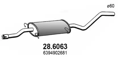 Centre Muffler (28.6063)