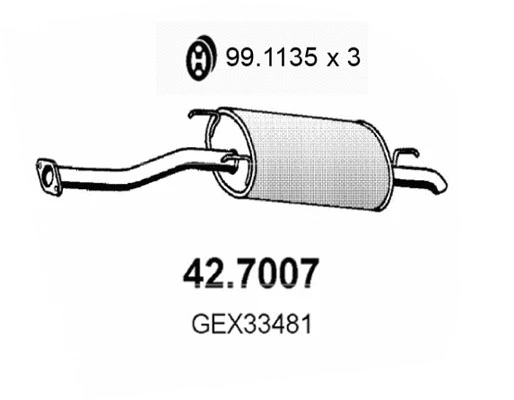 Rear Muffler (42.7007)
