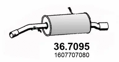 Rear Muffler (36.7095)