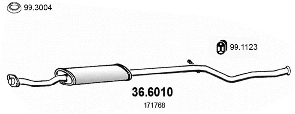 Centre Muffler (36.6010)