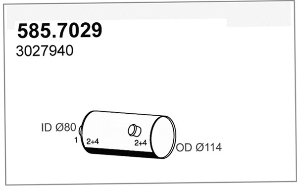 Centre/Rear Muffler (585.7029)