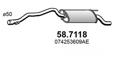 Rear Muffler (58.7118)