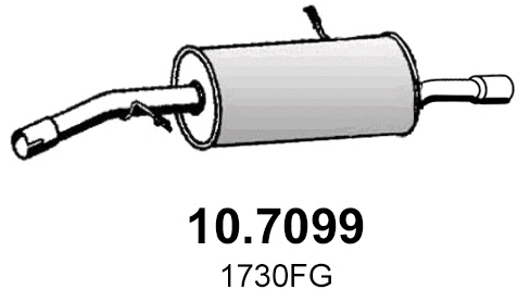 Rear Muffler (10.7099)