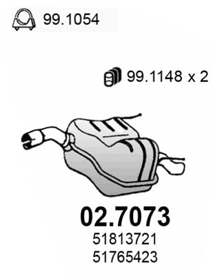 Rear Muffler (02.7073)