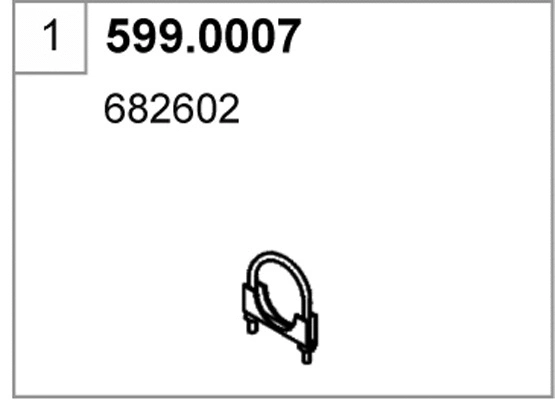 Mounting Kit, muffler (599.0007)