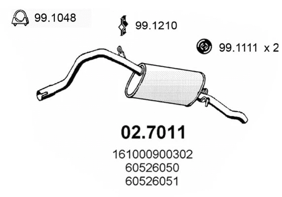 Rear Muffler (02.7011)