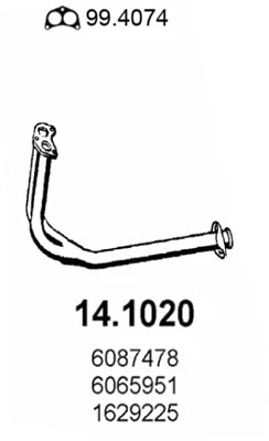 Exhaust Pipe (14.1020)