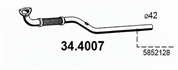 Exhaust Pipe (34.4007)