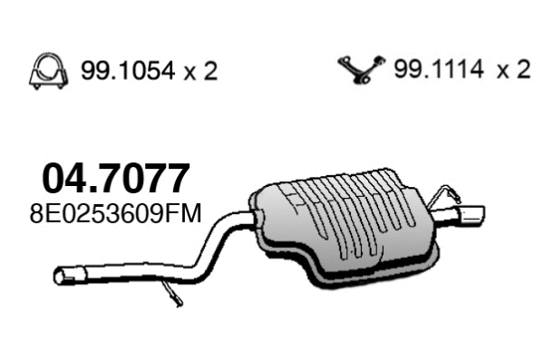 Rear Muffler (04.7077)
