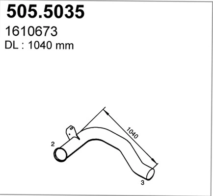 Exhaust Pipe (505.5035)