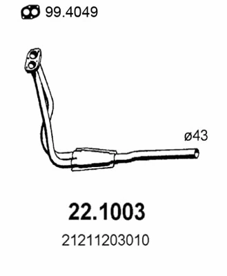 Exhaust Pipe (22.1003)