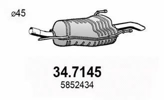 Rear Muffler (34.7145)