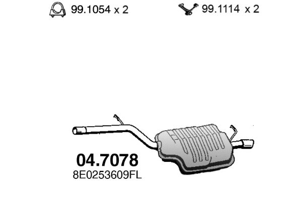 Rear Muffler (04.7078)