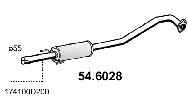 Centre Muffler (54.6028)