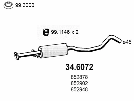 Centre Muffler (34.6072)