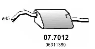Rear Muffler (07.7012)