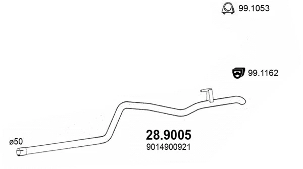 Exhaust Pipe (28.9005)