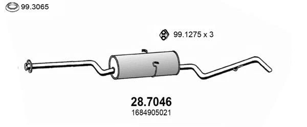 Rear Muffler (28.7046)