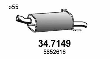 Rear Muffler (34.7149)