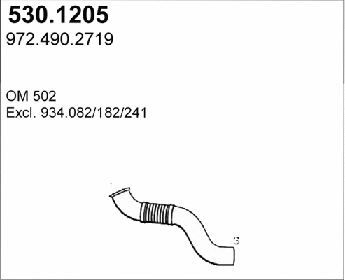 Exhaust Pipe (530.1205)