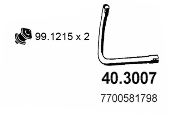 Exhaust Pipe (40.3007)