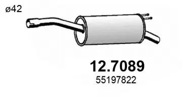 Rear Muffler (12.7089)