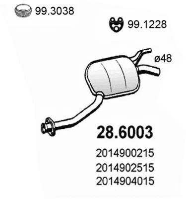 Centre Muffler (28.6003)