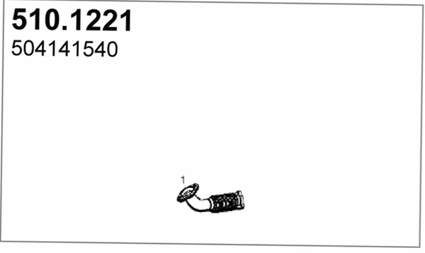 Exhaust Pipe (510.1221)