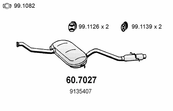 Rear Muffler (60.7027)