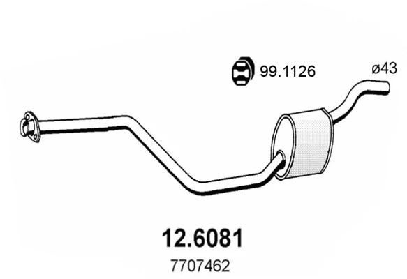 Centre Muffler (12.6081)