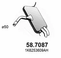 Rear Muffler (58.7087)