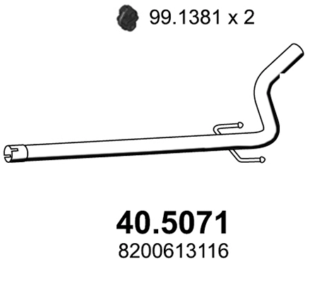 Exhaust Pipe (40.5071)