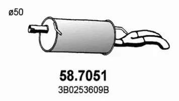 Rear Muffler (58.7051)