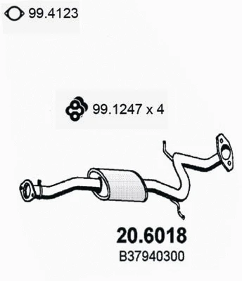 Centre Muffler (20.6018)