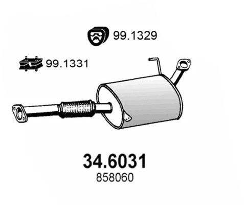 Centre Muffler (34.6031)