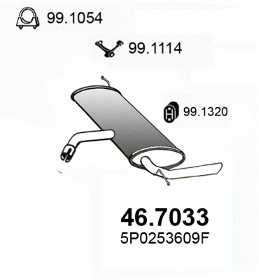Rear Muffler (46.7033)