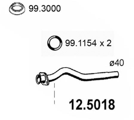Exhaust Pipe (12.5018)