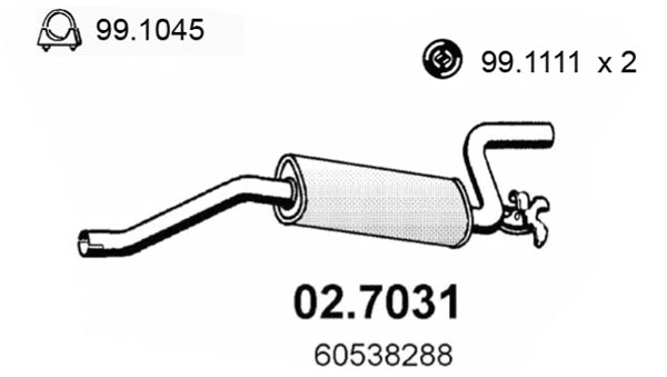Rear Muffler (02.7031)