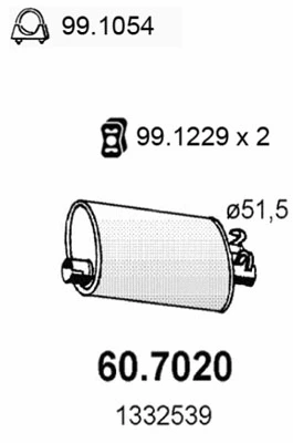 Rear Muffler (60.7020)
